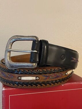 Tony Lama Western leather Men’s belt